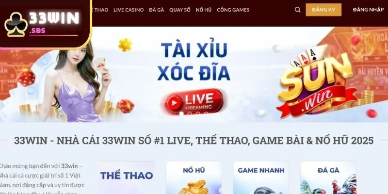 Sơ lược thông tin về sảnh game bài 33win